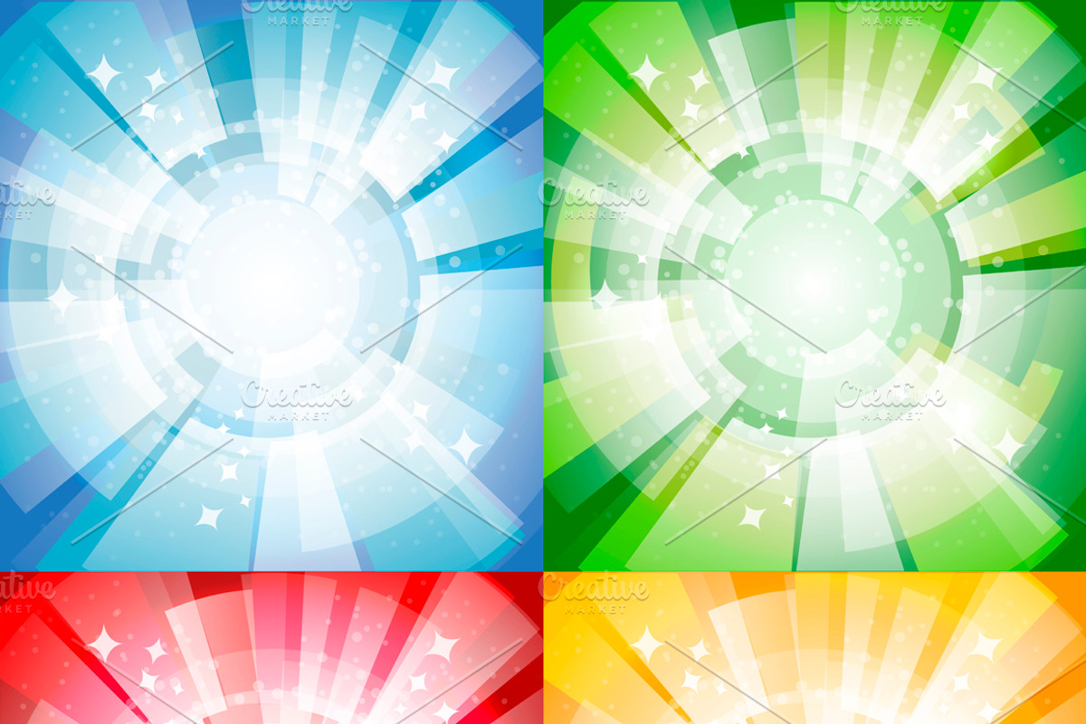 Bright backgrounds set, a Texture Illustration by Saranai Store (Photo 6 of 8)