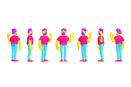 3D render, male character model, a Characters & Person 3D Model by art PVP - market