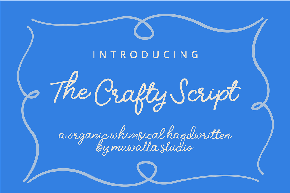 The Crafty Script, a Script Font by Muwatta Studio (Photo 1 of 10)