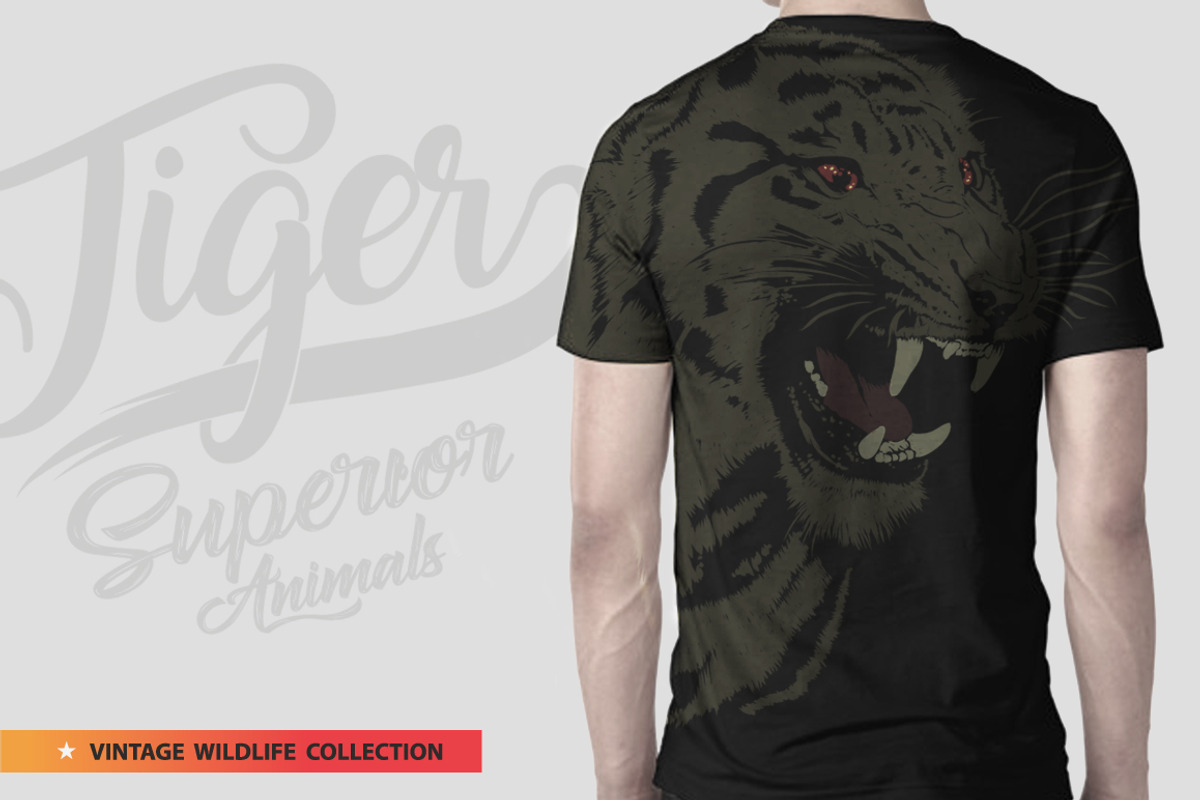 Tiger - Vector illustration, an Animal Illustration by Artistic & Unique (Photo 9 of 10)