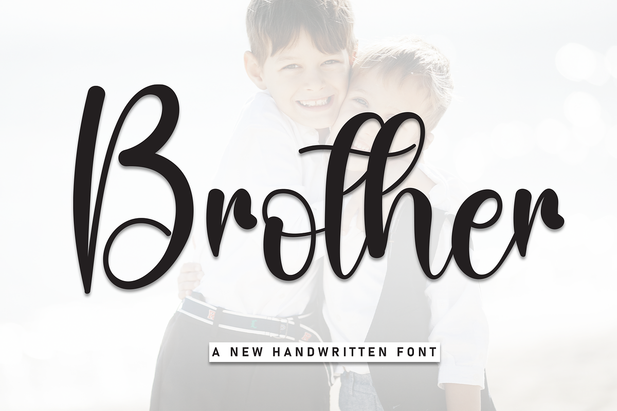 Brother | Script Font, a Handwritten Font by Scratchones (Photo 1 of 8)
