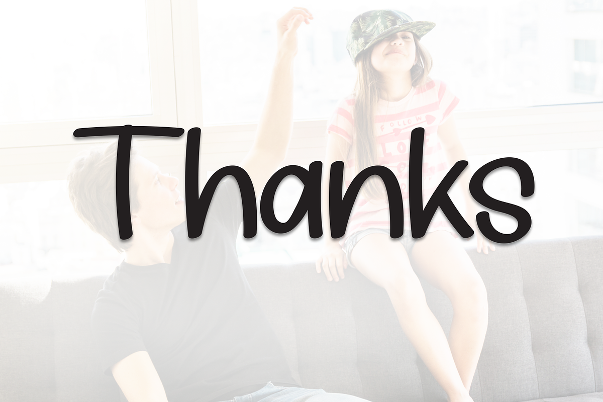 Father Happy | Script Font, a Script Font by Scratchones (Photo 8 of 8)
