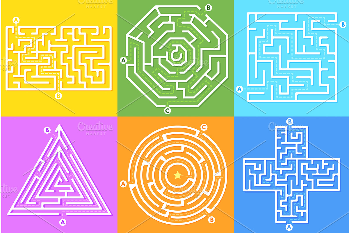 Mazes direction choices. Maze, an Illustration by Stock-Smart-Start
