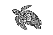 Mandala Sea Turtle SVG Bundle, an Illustration by yasushie (Thumbnail 22 of 31)