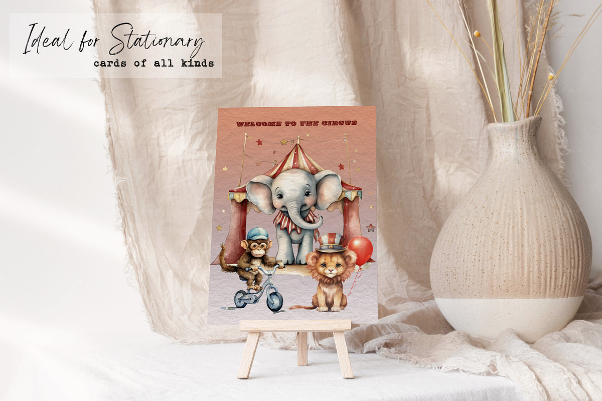 Watercolor Circus Spectacular, an Illustration by Dazzling Art Boutique (Photo 7 of 9)