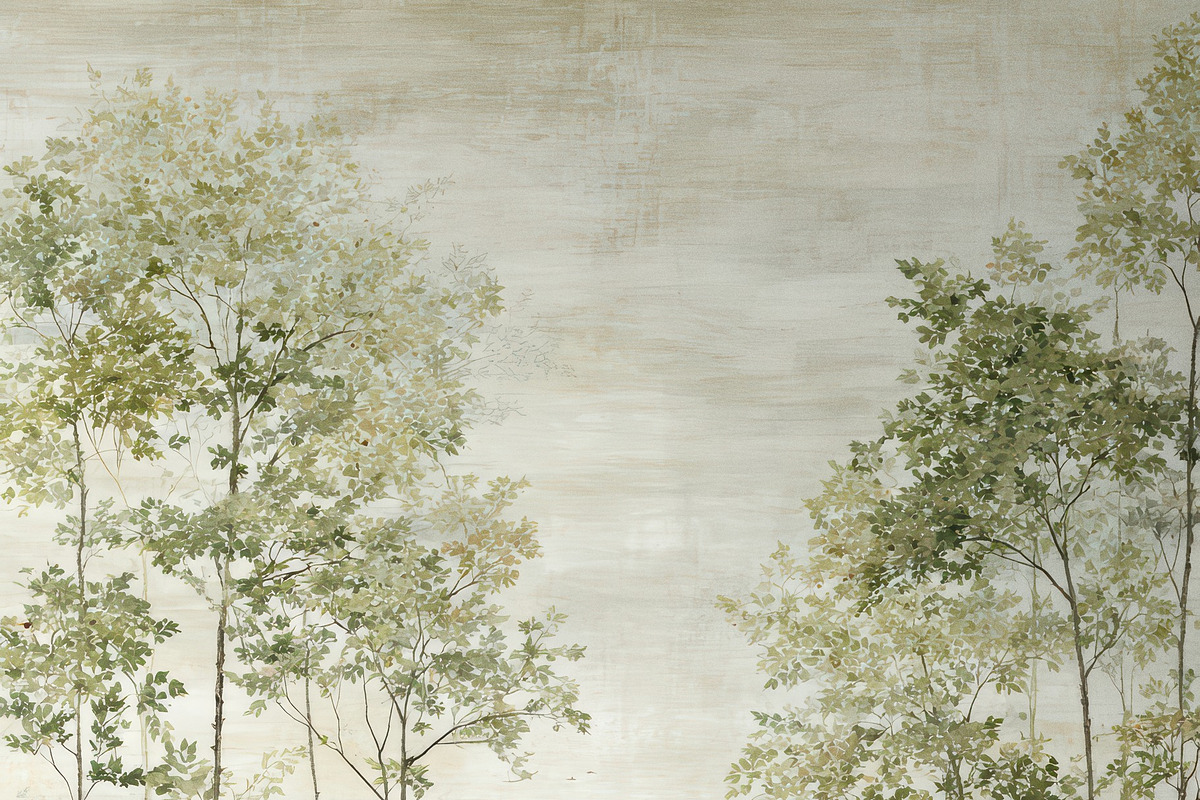 Vintage Forest and Garden Wallpaper, a Decorative Illustration by Virgo Studio