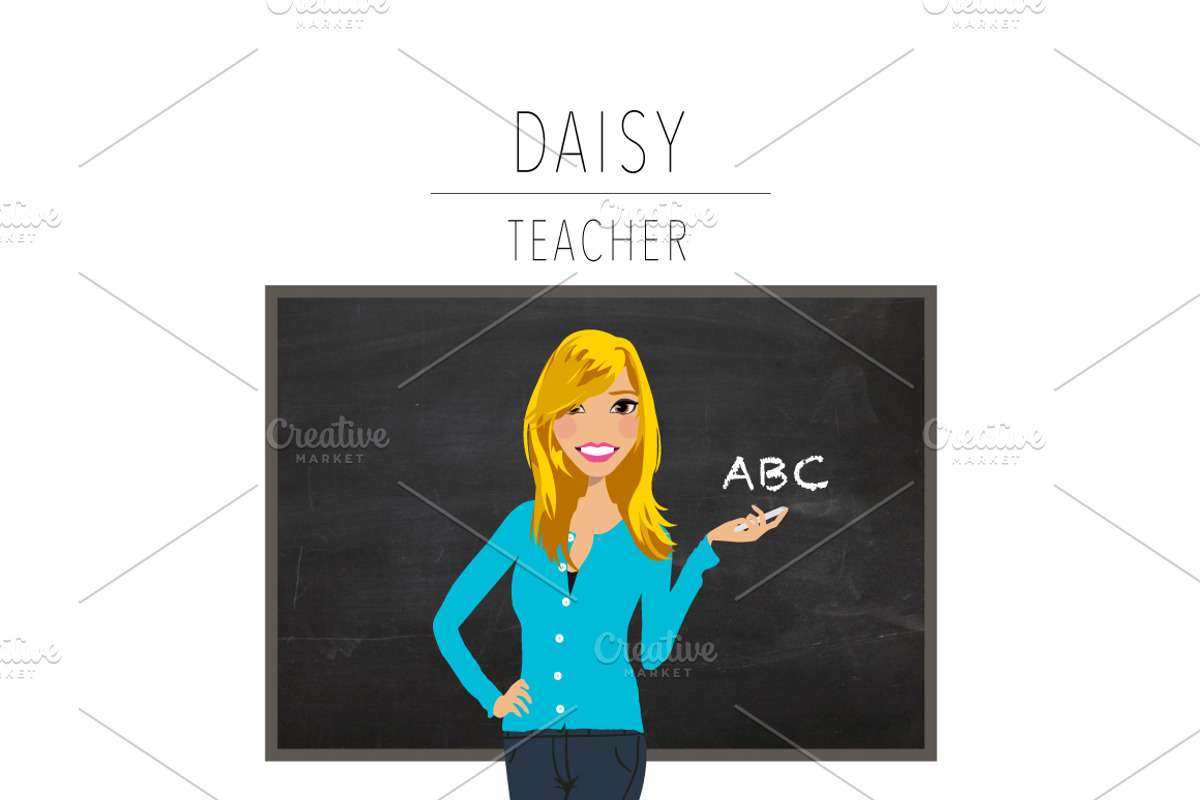 Teacher Portrait Creator | Clip Art, an Education Illustration by Lauren Lesley Studio (Photo 7 of 33)