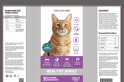 Cat Food Packaging Template, a Stationery Template by AIW SOLUTIONS (Thumbnail 2 of 6)