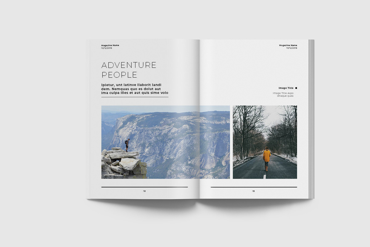 A5 Minimal Magazine Template III, a Magazine Template by Uloel Design (Photo 7 of 12)