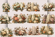 VIntage Halloween Ghost PNG Clipart, a Seasonal Illustration by SVGArt (Thumbnail 3 of 5)