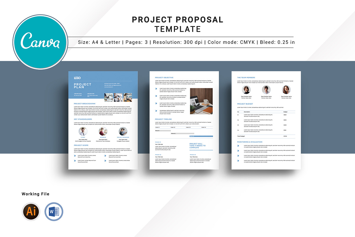 Project Proposal Template, a Flyer Template by crazyOWL (Photo 1 of 5)