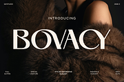 Bovacy - Modern Elegant Serif, a Serif Font by Say Studio (Thumbnail 1 of 15)