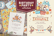 Birthday Party Collection, an Animal Illustration by Yeticrab (Thumbnail 1 of 7)