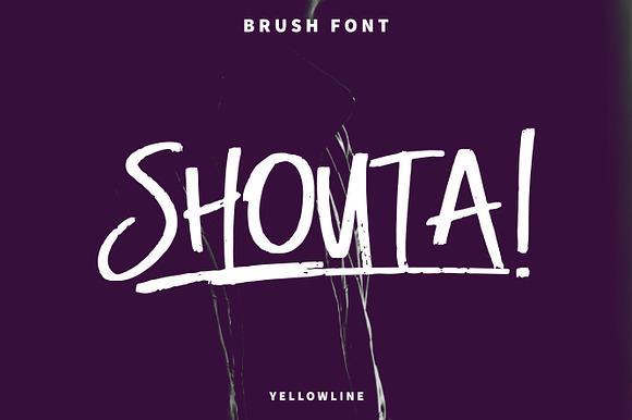Shouta! - Brush Font preview 8