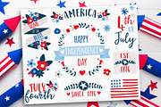 4th July Flowers & Wreaths Clipart, a Seasonal Illustration by MyClipArtStore (Thumbnail 1 of 6)