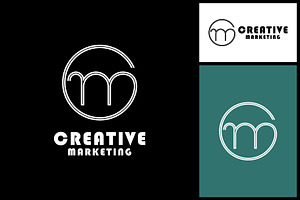 C M CM or MC Minimalist simple logo, a Branding & Logo Template by Atlantis X Nurman Arbai