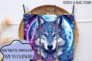 Mandala Wolf 20oz - Pack of 6, an Animal Illustration by Raven&RoseStudio (Thumbnail 6 of 7)