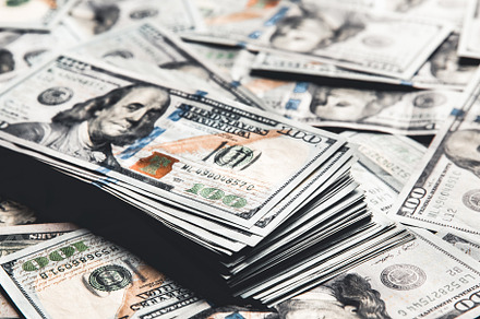 Dollars seamless background.