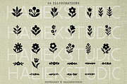 55 Floral Flourish SVG Illustrations, a Decorative Illustration by HalieKStudio (Thumbnail 3 of 9)