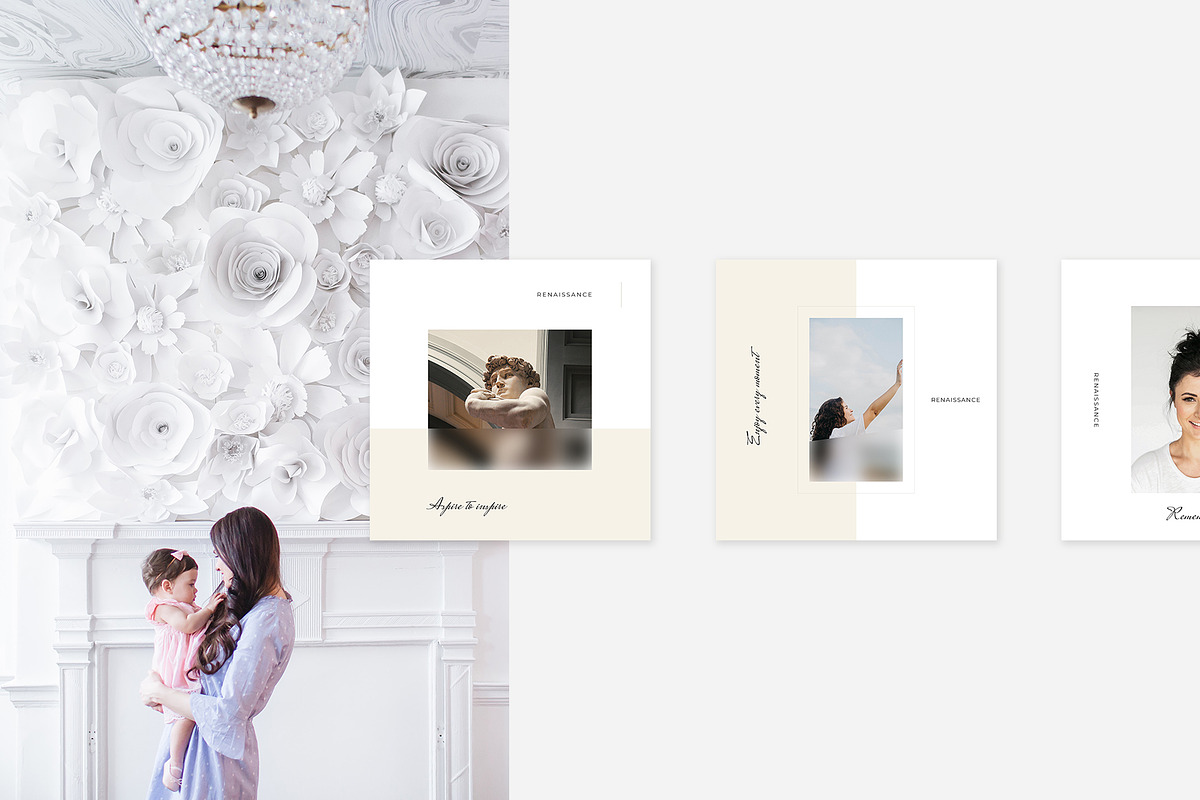 Renaissance Instagram Pack, a Social Media Template by Swiss_cube (Photo 2 of 8)