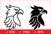 Eagle Head Vector Icon Graphic, a Solid Icon by Artonix (Thumbnail 1 of 2)