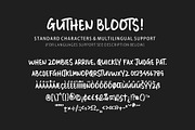 Guthen Bloots Allcaps (Extended), a Symbol Font by azetypestudios.com (Thumbnail 19 of 22)