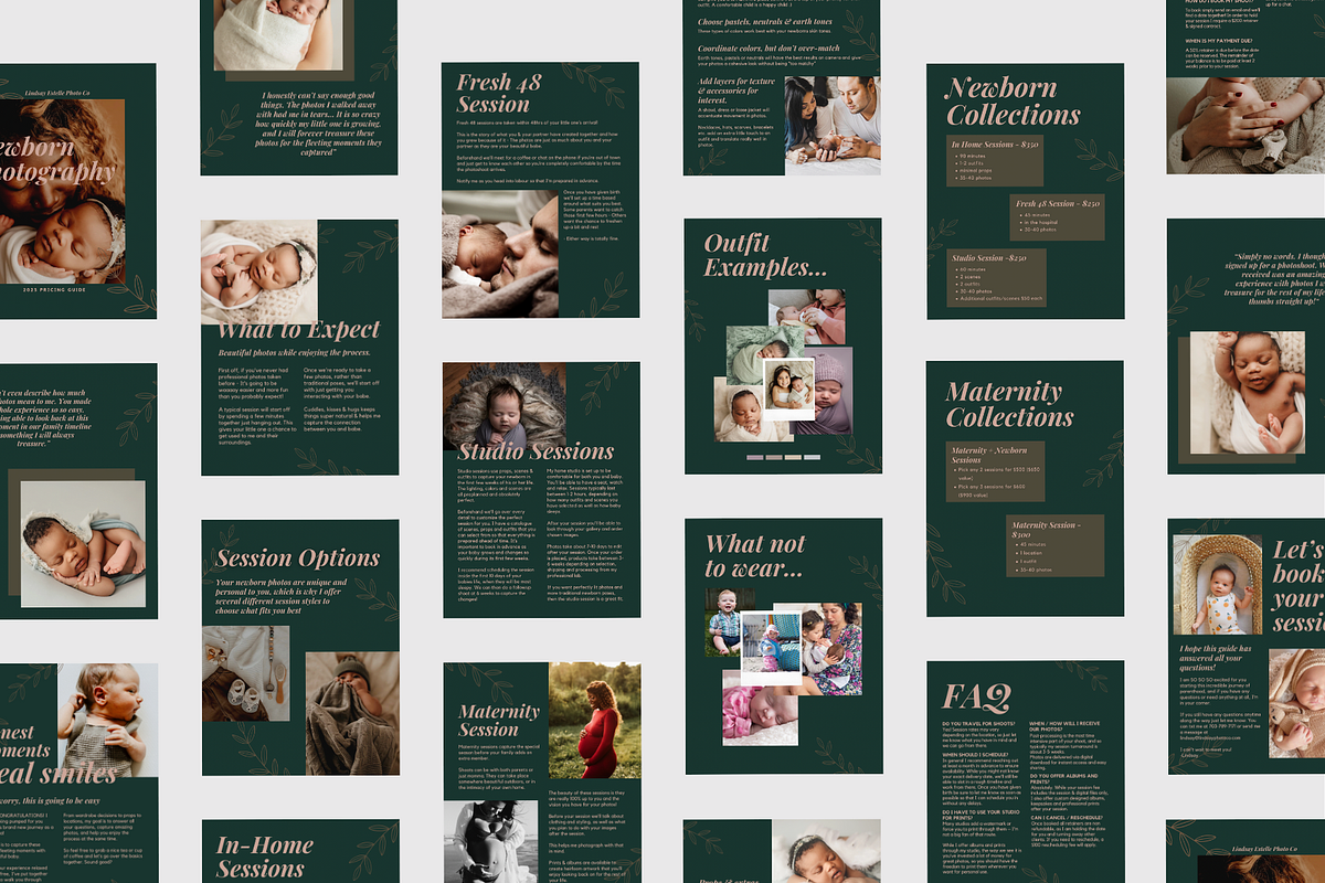 TEAL Newborn Photography Guide, a Magazine Template by Signature Edits (Photo 11 of 11)