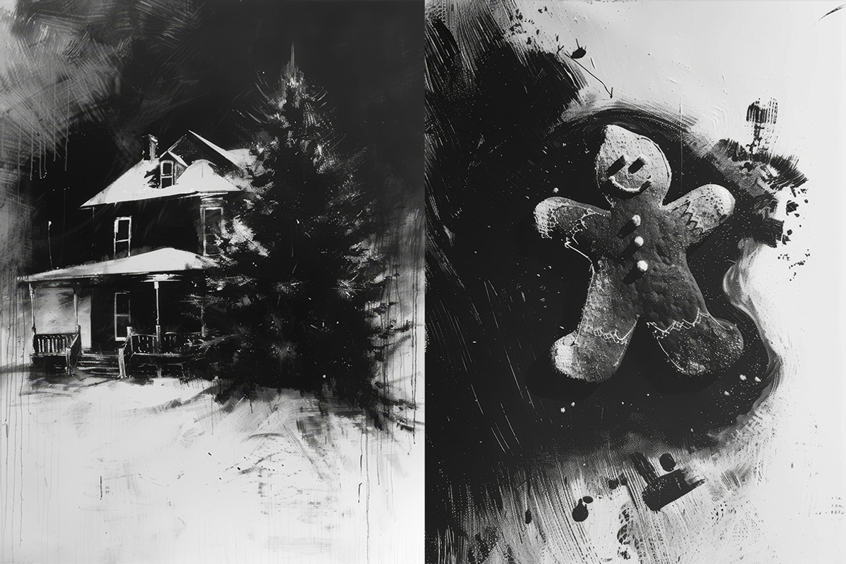 Dark Christmas - 141 images, a Seasonal Illustration by Handmadefont (Photo 16 of 19)
