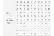 100 Beige MakeUp Story Highlights, a Social Media Template by PatternLab. (Thumbnail 2 of 9)