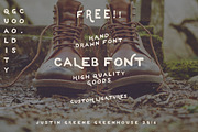 Caleb ~ A Hand Drawn Font, a Serif Font by Greenhouse Supply Co (Thumbnail 3 of 4)