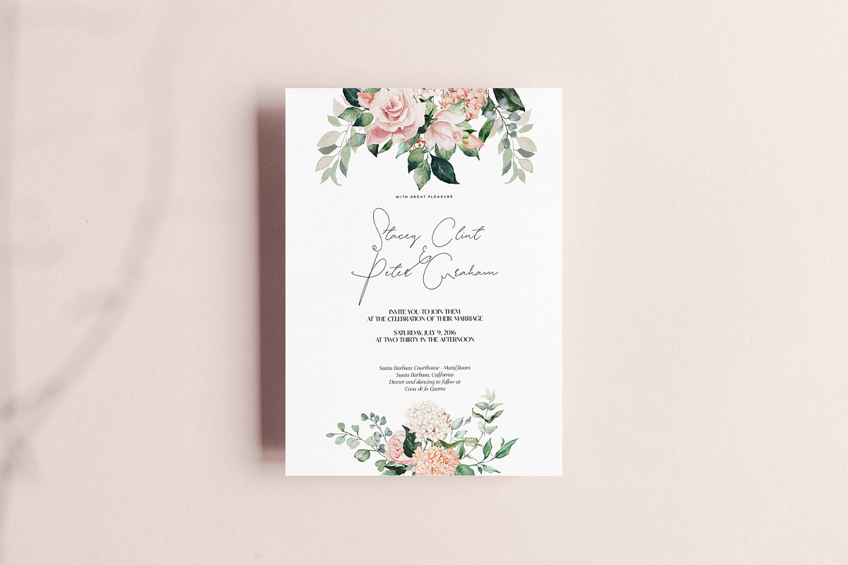 Clair & Blush - Summer Floral Set, an Illustration by studioequinox (Photo 6 of 14)