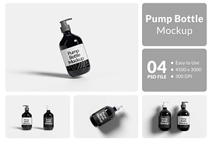 Pump Bottle Mockup, a Packaging Mockup by Hazzpro_Std