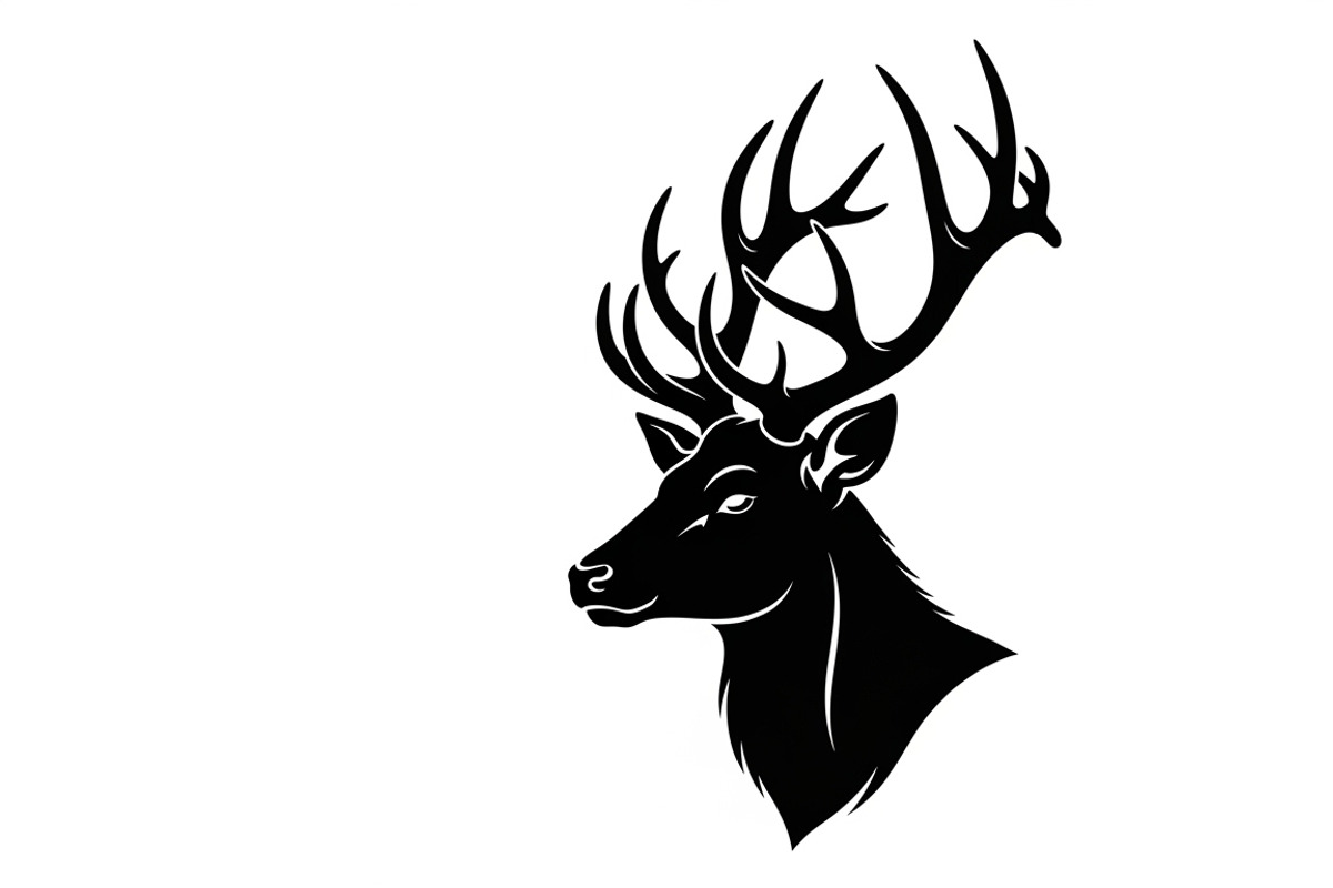 deer head wall mount silhouette, an Illustration by Amazin_art (Photo 7 of 51)