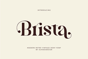 Brista - Elegant Serif Font
