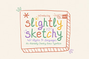 Slightly Sketchy - Cheeky Typeface, a Sans Serif Font by HipFonts (Thumbnail 1 of 15)