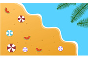 Summer background vector bundle, a Seasonal Illustration by foxndeer (Thumbnail 3 of 4)