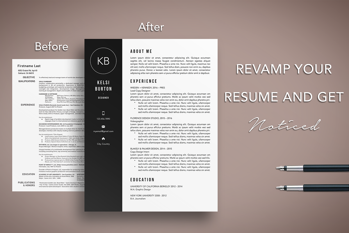 Modern Resume Template CV Word/Pages, a Resume Template by The Creative Resume (Photo 7 of 8)