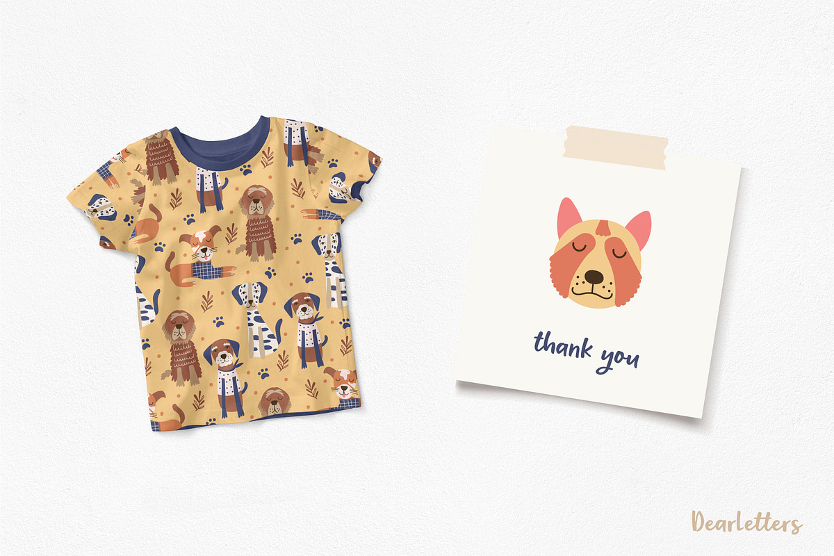 Dogs Seamless Pattern Collection., a Pattern Graphic by DearLetters (Photo 5 of 5)