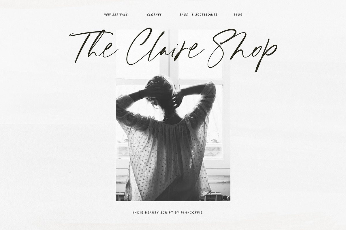 Indie Beauty Chic Handlettered Font, a Script Font by Pink Coffie (Photo 19 of 30)