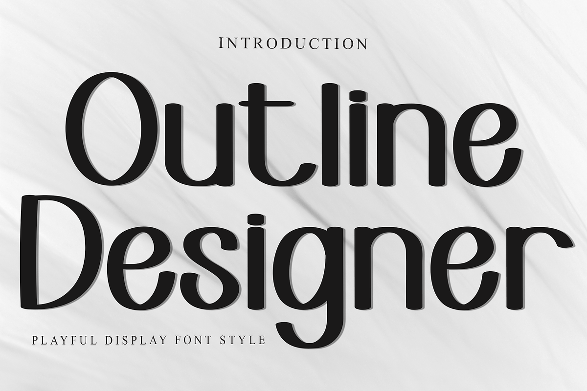 Outline Designer, a Script Font by FreshTypeINK (Photo 1 of 8)