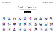 Antistress Sports Icons, a Solid Icon by Wencory (Thumbnail 1 of 2)