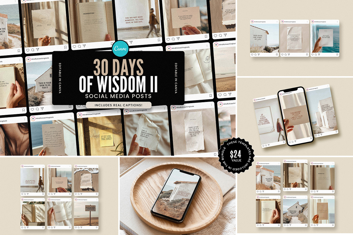 Wisdom & Mindset Quote Bundle, a Social Media Template by AndrewPixel (Photo 8 of 11)