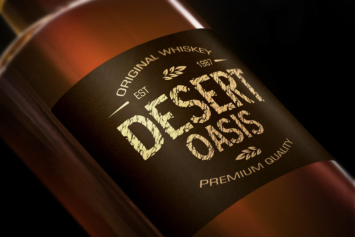 Desert Rock display font family preview 5