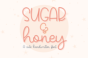 Sugar & Honey, Cute Handwritten, a Script Font by Designing Digitals (Thumbnail 1 of 9)
