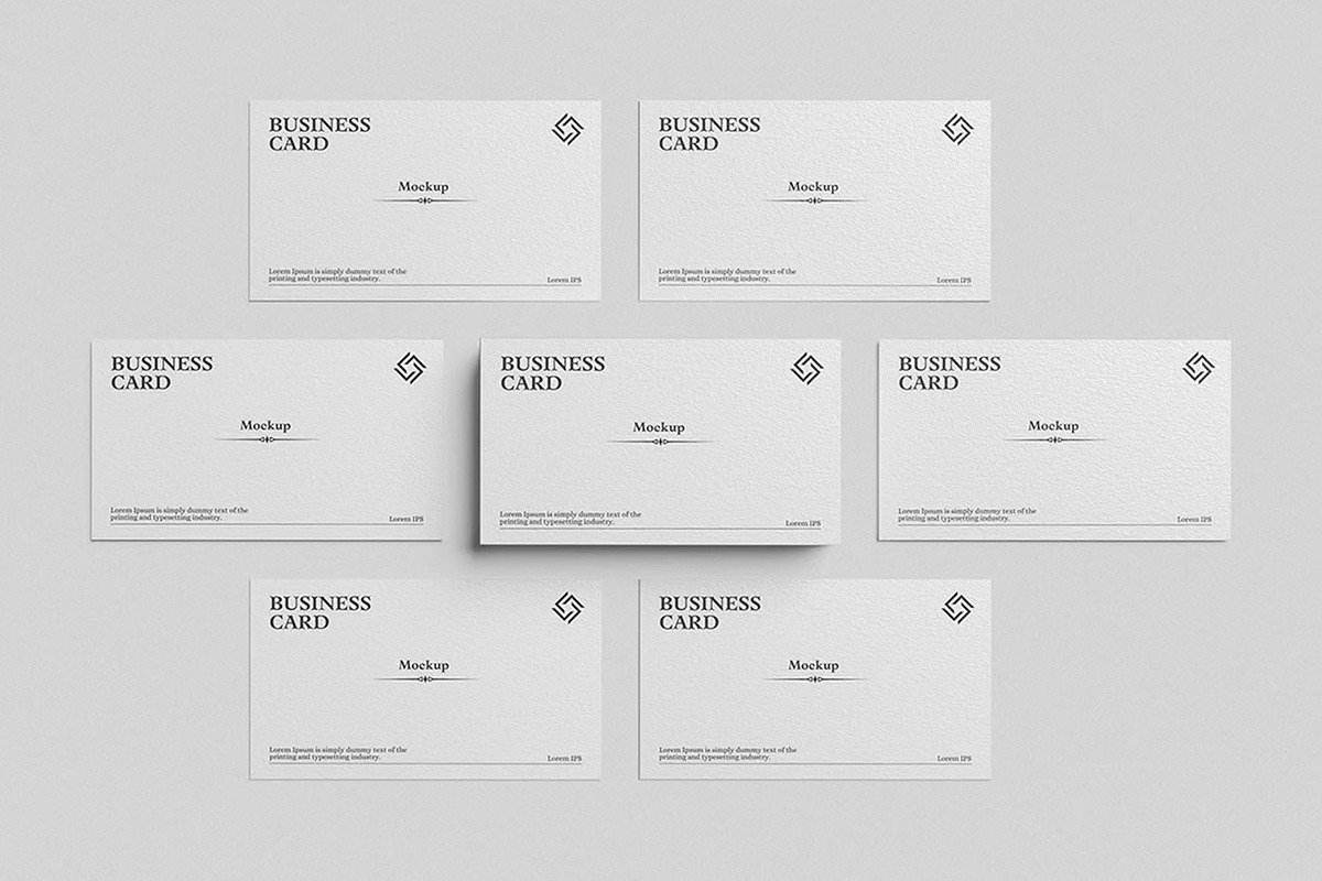 Realistic Business card Mockup, an Advertising Mockup by Se٧enStudio (Photo 1 of 4)