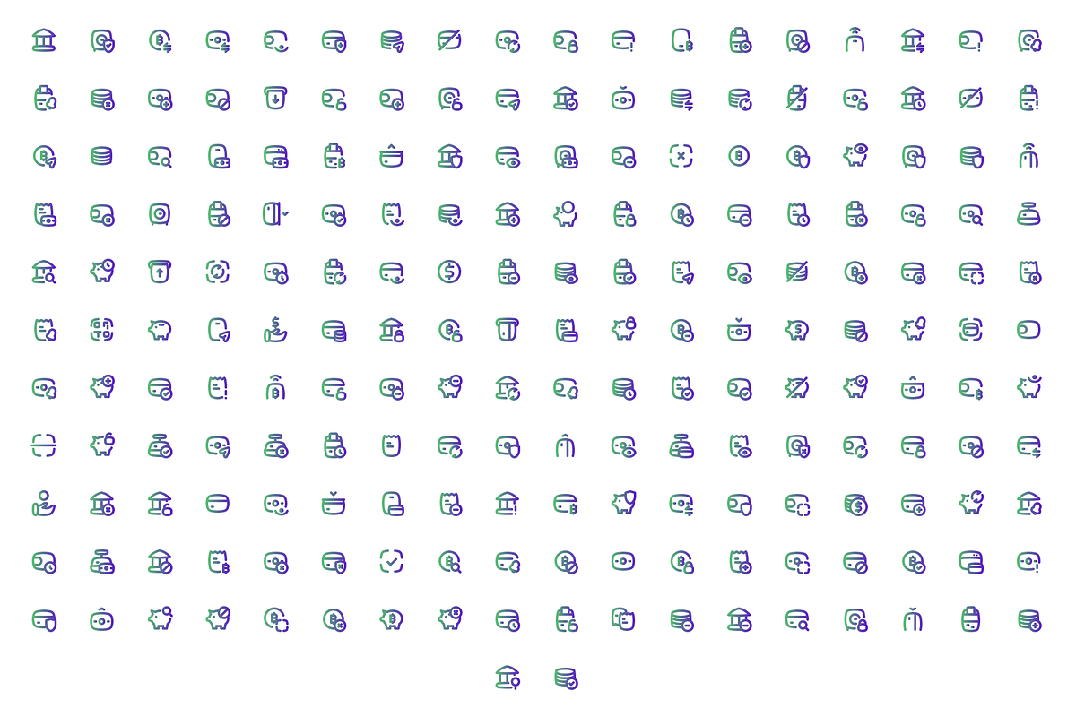5 Style Set of 1000 Finance Icons, a Duotone Icon by Directico Design Kit (Photo 8 of 8)