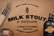 Milk Stout Font, a Sans Serif Font by Flycatcher Design (Thumbnail 1 of 3)
