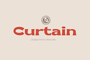 CURTAIN - Display Font, a Sans Serif Font by Olexstudio (Thumbnail 1 of 8)