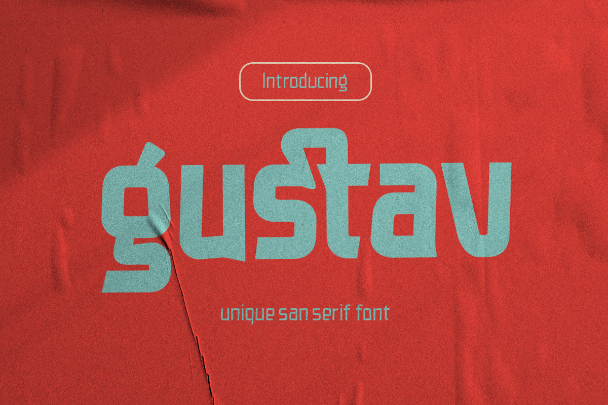 Gustav Font, a Sans Serif Font by Grontype (Photo 1 of 8)