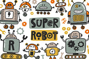 Super Robot. Kids collection, a Graphic by Murvin (Thumbnail 1 of 7)